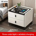 Smart Bedside Table with Wireless Charging & Combination Lock