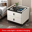 Smart Bedside Table with Wireless Charging & Combination Lock
