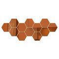 3D Hexagon Acrylic Mirror Wall Stickers