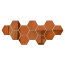 3D Hexagon Acrylic Mirror Wall Stickers