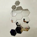 3D Hexagon Acrylic Mirror Wall Stickers