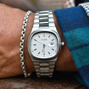 Retro Square Stainless Steel Quartz Watch
