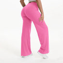 Mid-Waist Straight Leg Yoga Pants with Soft, Barely-There Feel