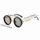 ND9 Round Retro Sunglasses — 9-Level Adjustable Tint & UV Protection