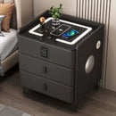 Smart Bedside Table with Wireless Charging & Combination Lock