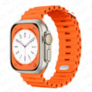 Ocean Style Silicone Watch Band for Apple Watch