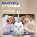 Portable White Noise Machine — 30 Soothing Sounds, Night Light & Baby Cry Sensor