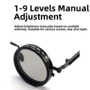 ND9 Round Retro Sunglasses — 9-Level Adjustable Tint & UV Protection