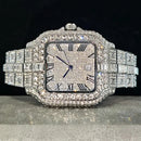 Luxury Iced-Out Square Watch