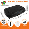 Vibration Plate Exercise Machine with Bluetooth & Resistance Bands