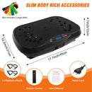 Vibration Plate Exercise Machine with Bluetooth & Resistance Bands