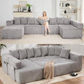 Modern L-Shaped Sectional Sofa Bed