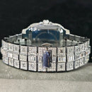 Luxury Iced-Out Square Watch