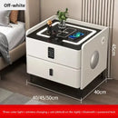 Smart Bedside Table with Wireless Charging & Combination Lock