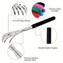 Adjustable Stainless Steel Back Scratcher — Retractable Claw for Easy Reach & Relief