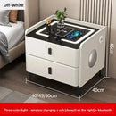 Smart Bedside Table with Wireless Charging & Combination Lock