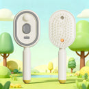 3-in-1 Electric Scalp Massager — Rechargeable Spray & Self-Cleaning Hair Brush
