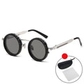 ND9 Round Retro Sunglasses — 9-Level Adjustable Tint & UV Protection