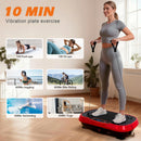 Vibration Plate Exercise Machine with Bluetooth & Resistance Bands