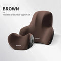 Memory Foam Car Neck & Lumbar Support Cushion — Ergonomic Seat Pillow