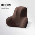 Memory Foam Car Neck & Lumbar Support Cushion — Ergonomic Seat Pillow
