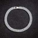 925 Sterling Silver Crystal Bracelet — Elegant Luxury Design for Special Occasions