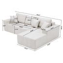 Modern L-Shaped Sectional Sofa Bed