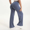 Mid-Waist Straight Leg Yoga Pants with Soft, Barely-There Feel