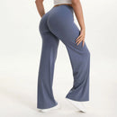 Mid-Waist Straight Leg Yoga Pants with Soft, Barely-There Feel