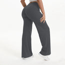 Mid-Waist Straight Leg Yoga Pants with Soft, Barely-There Feel