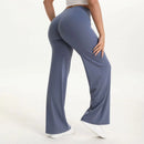 Mid-Waist Straight Leg Yoga Pants with Soft, Barely-There Feel
